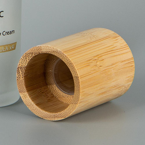bamboo lid cosmetic bottle
